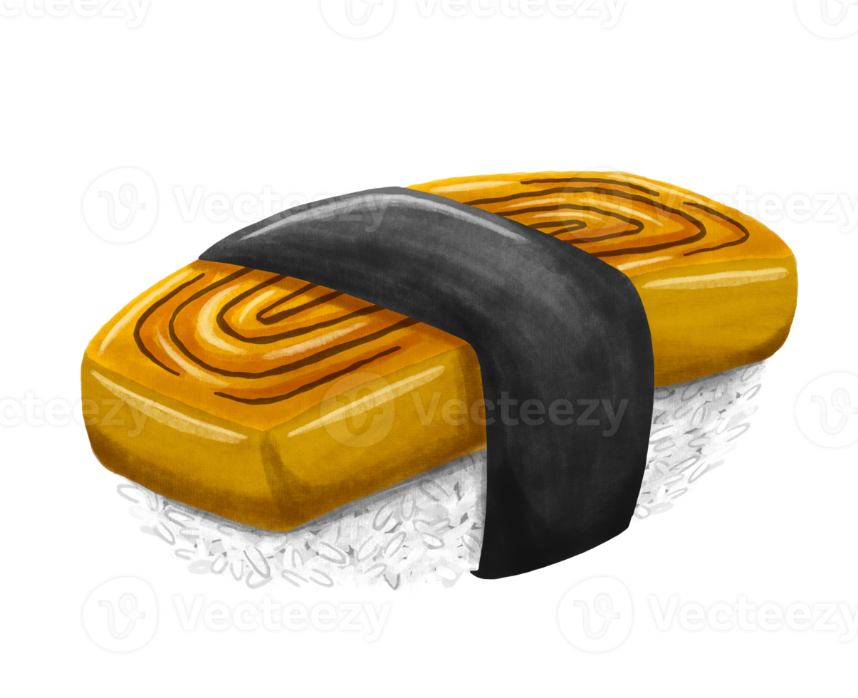 illustrazione di cibo sushi giappone png