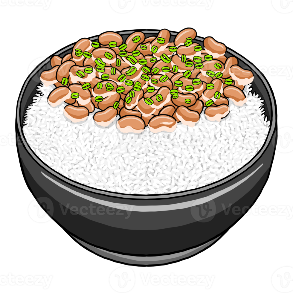 natto japón comida ilustración png