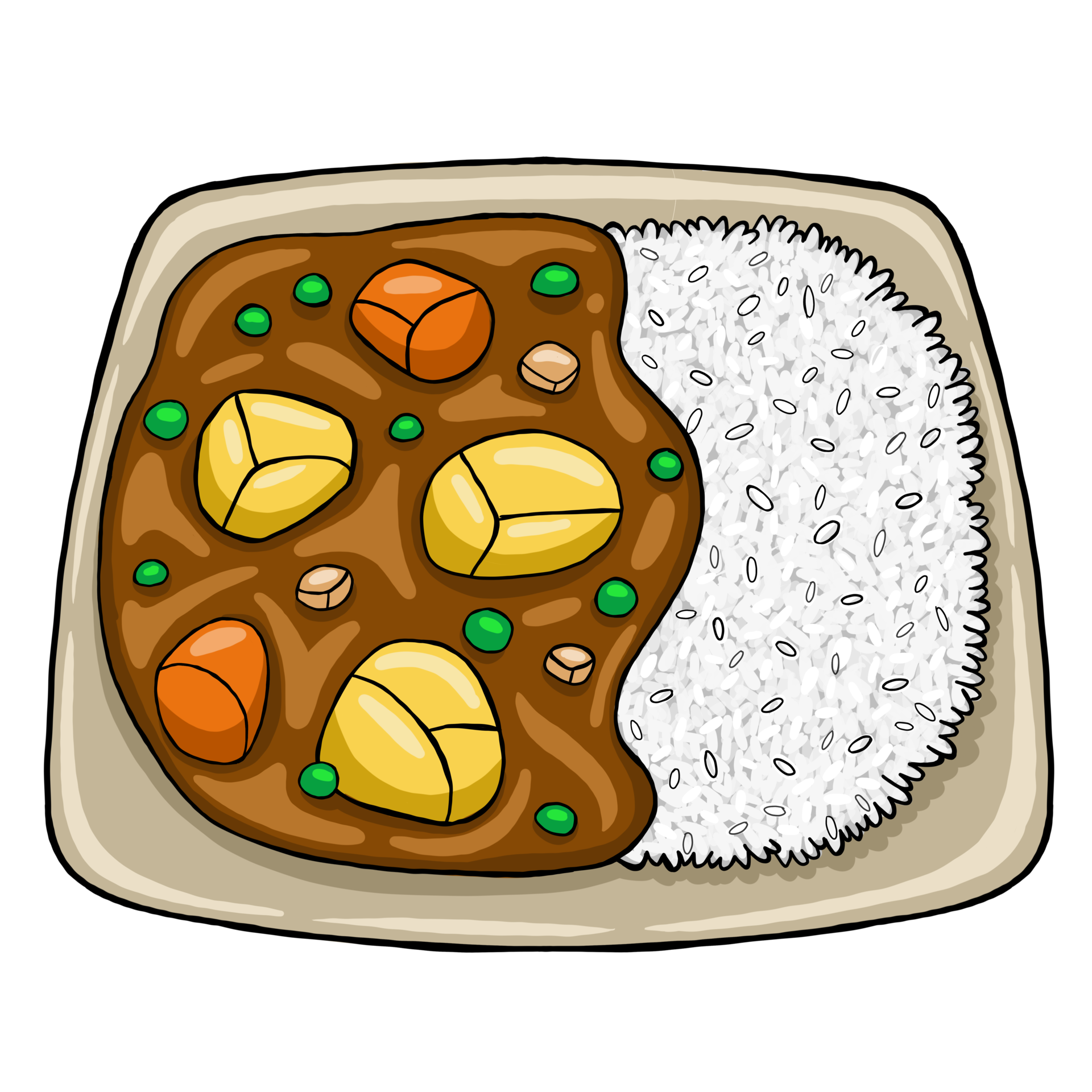 ilustración de comida de curry japonés 9583123 PNG