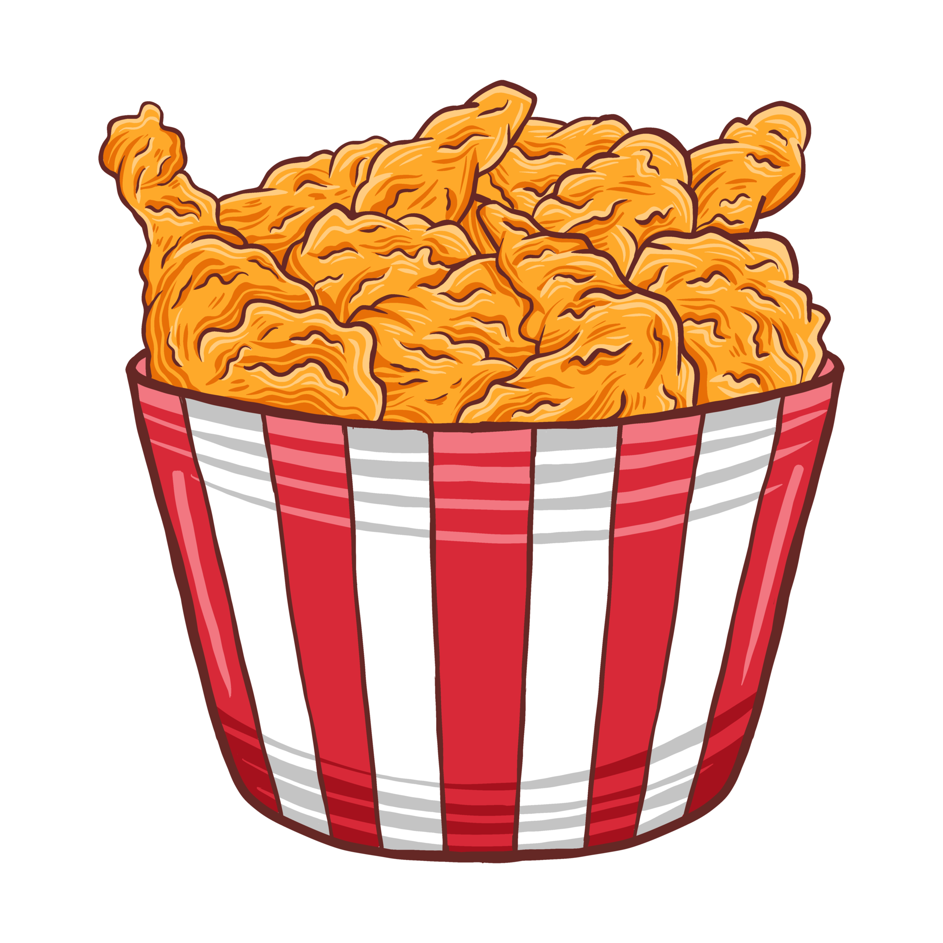 ilustração de frango frito 9583137 PNG