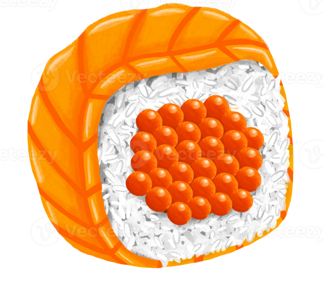 illustrazione di cibo sushi giappone png