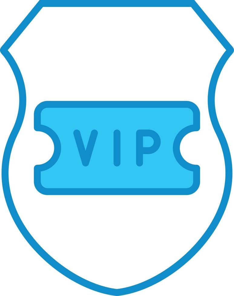 Shield Line Filled Blue vector