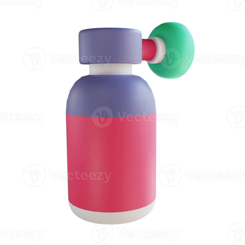 3D illustration aerosol spray suitable for medical png