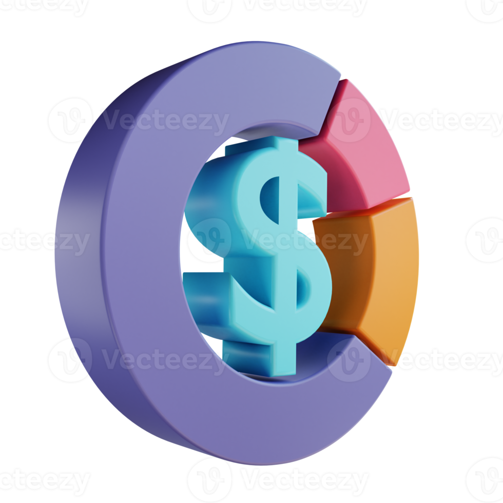3D illustration analytics suitable for business and finance png
