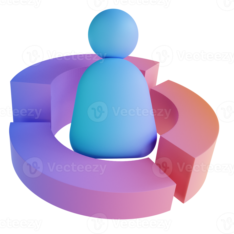 dati personali dell'illustrazione 3d png