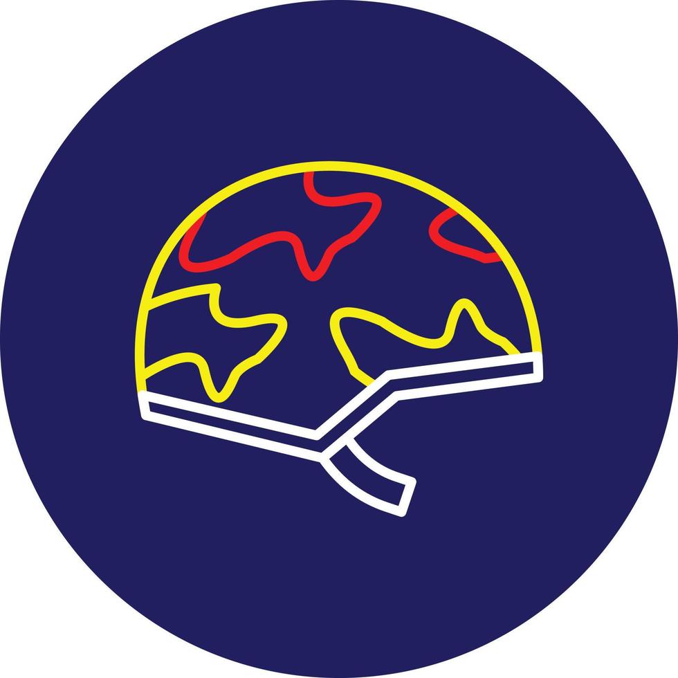 Helmet Line Multicolor vector