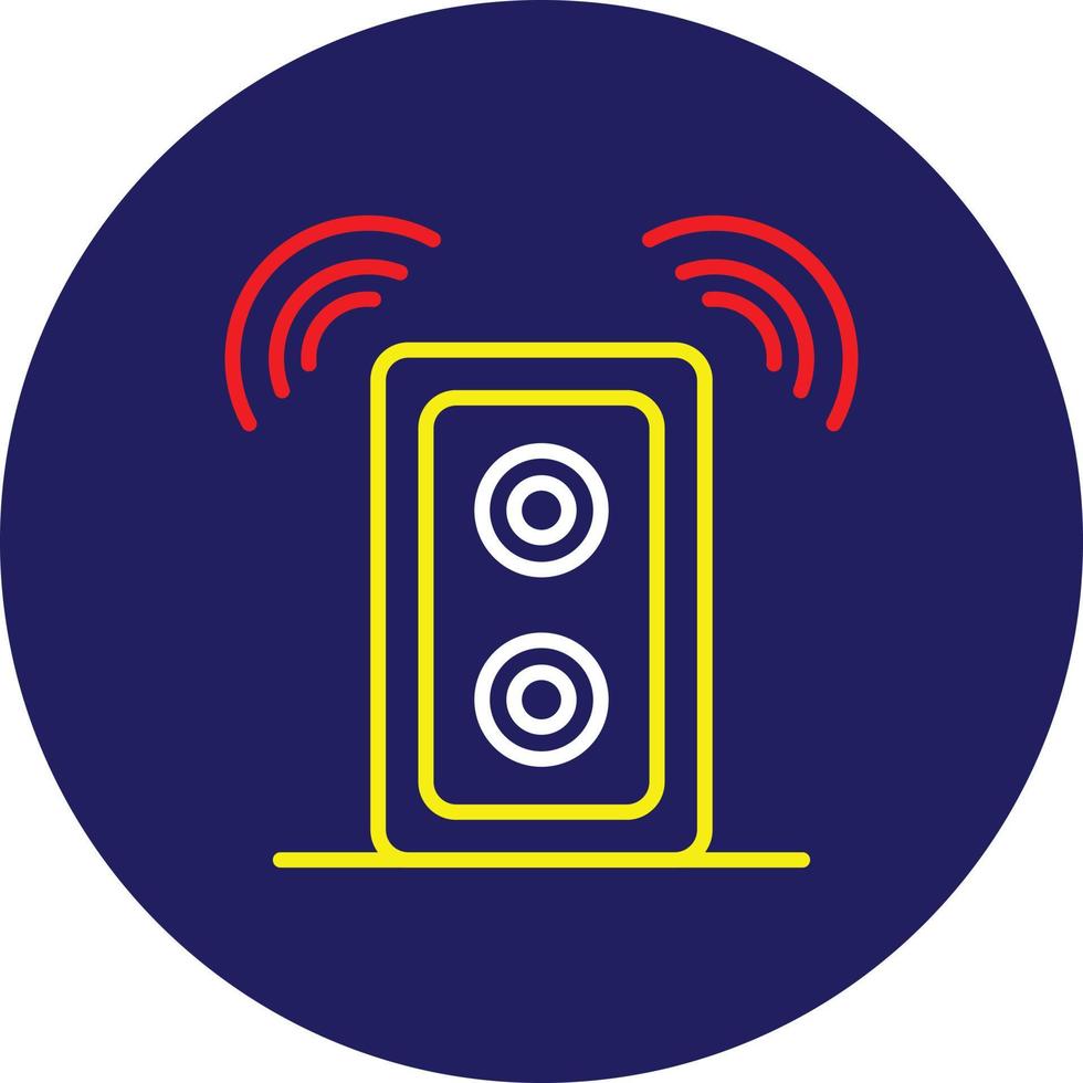Speaker Line Multicolor 9583441 Vector Art at Vecteezy