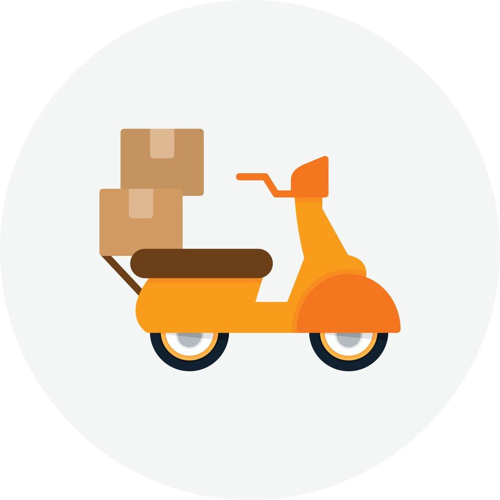 Delivery Flat Circle vector