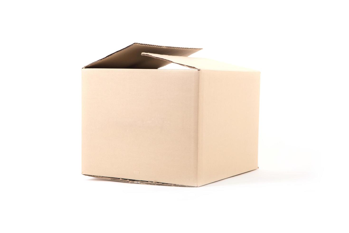 Cardboard box. Front View photo