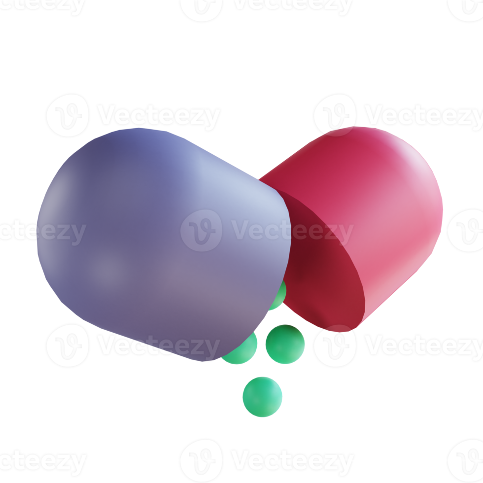 3d illustrazione capsule medicinali adatte per uso medico png