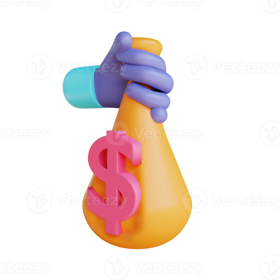 3D illustration investment suitable for business and finance png
