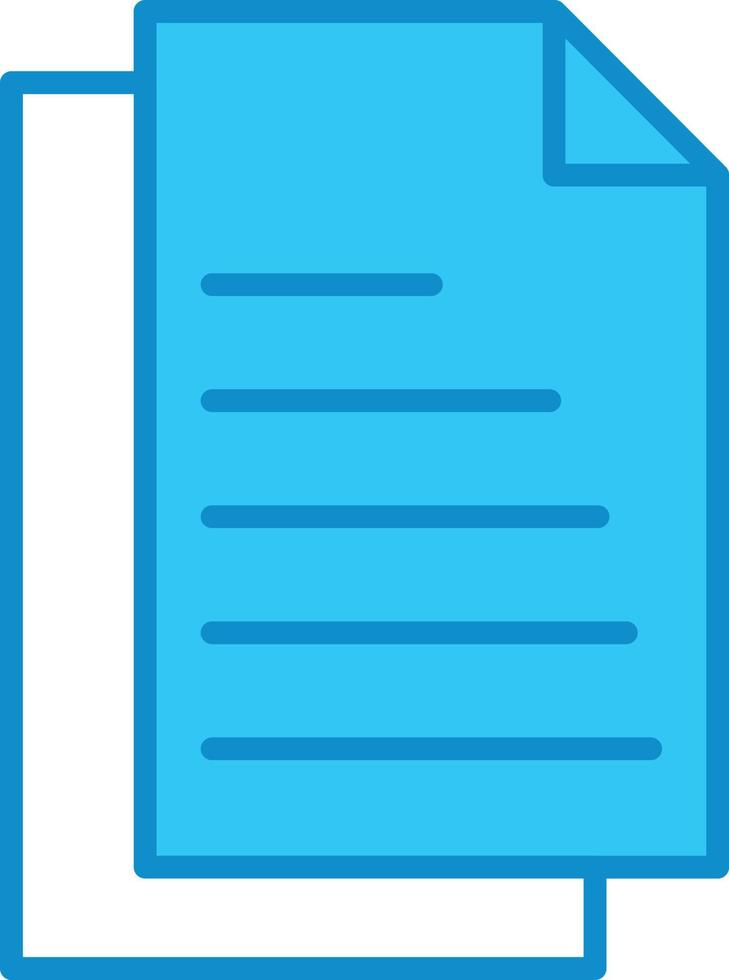 Document Line Filled Blue 9584129 Vector Art at Vecteezy