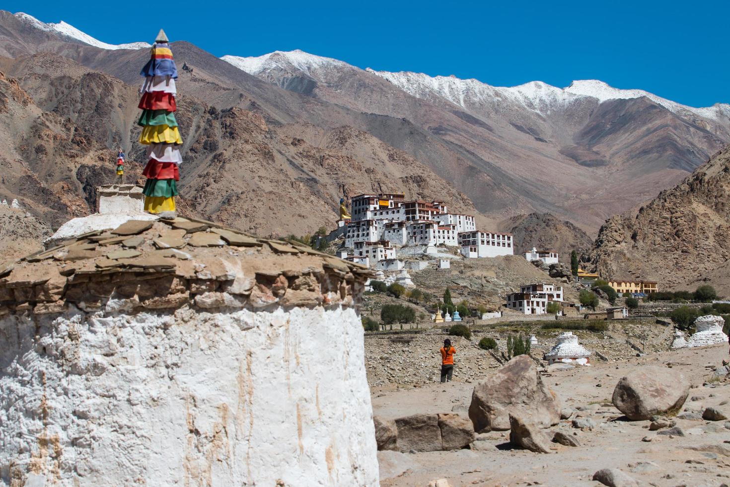 White Pagodas with Blue Sky, photo
