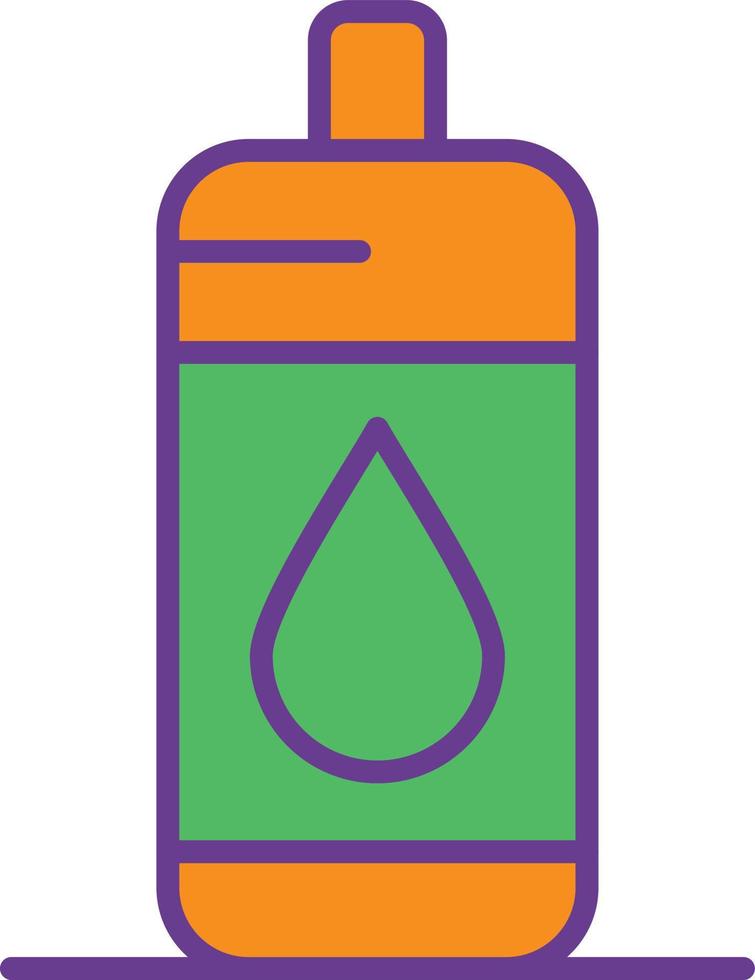 Water Bottle Line Filled Two Color vector