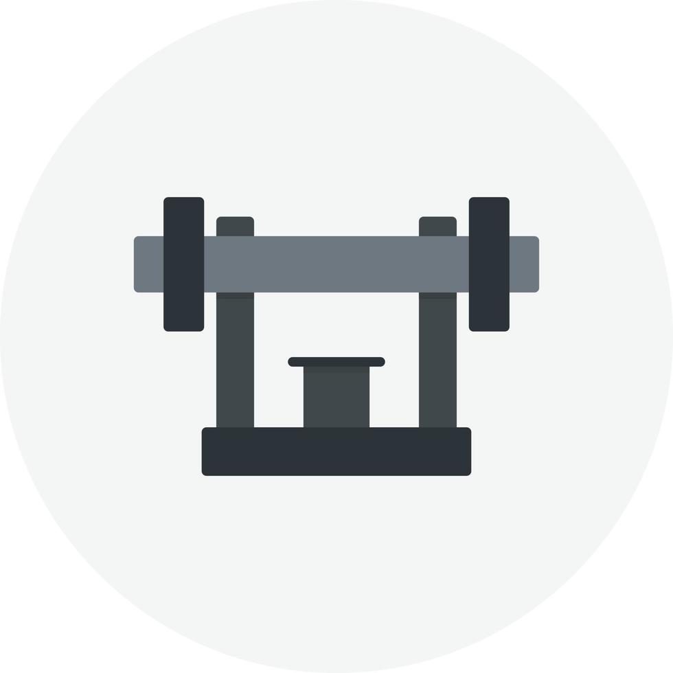 Gym Machine Flat Circle vector