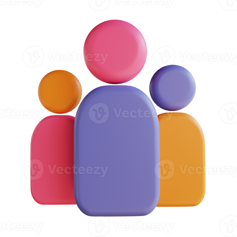 3D illustration team suitable for business and finance png