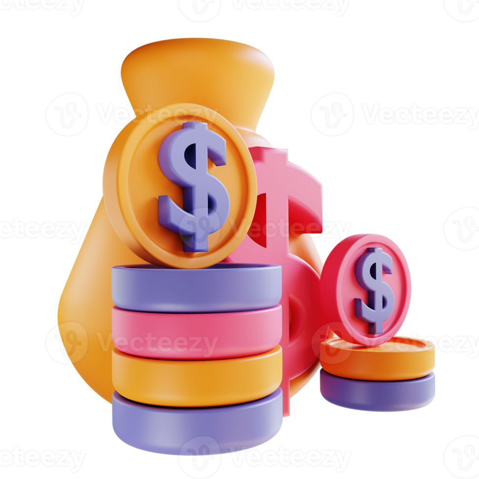 3D illustration finance suitable for business and finance png