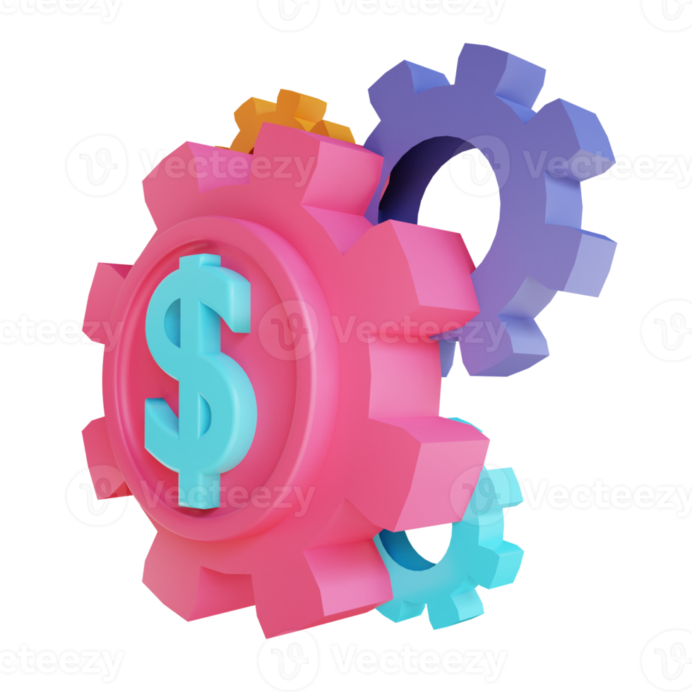 3D illustration Making money suitable for business and finance png