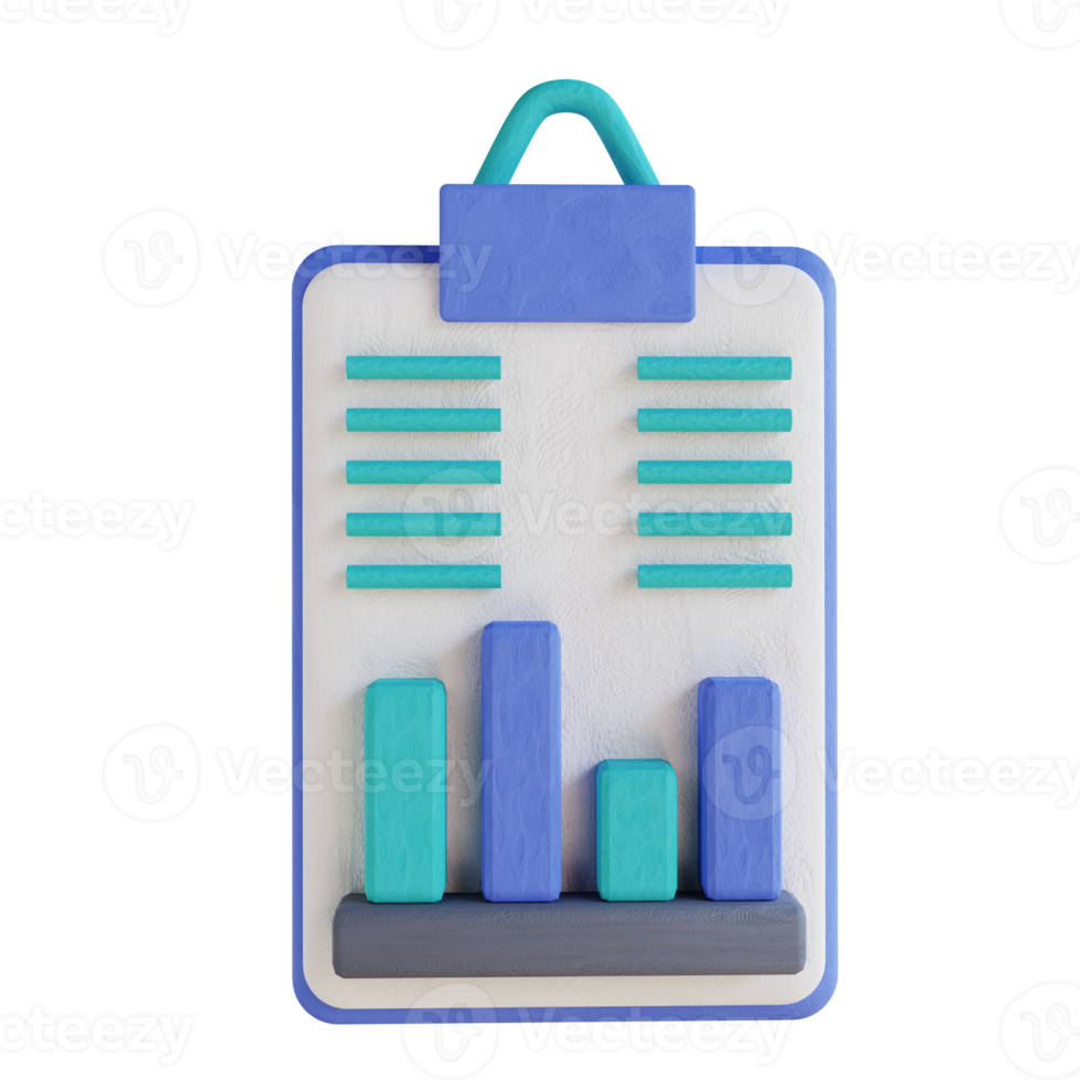 3D illustration of data analysis png