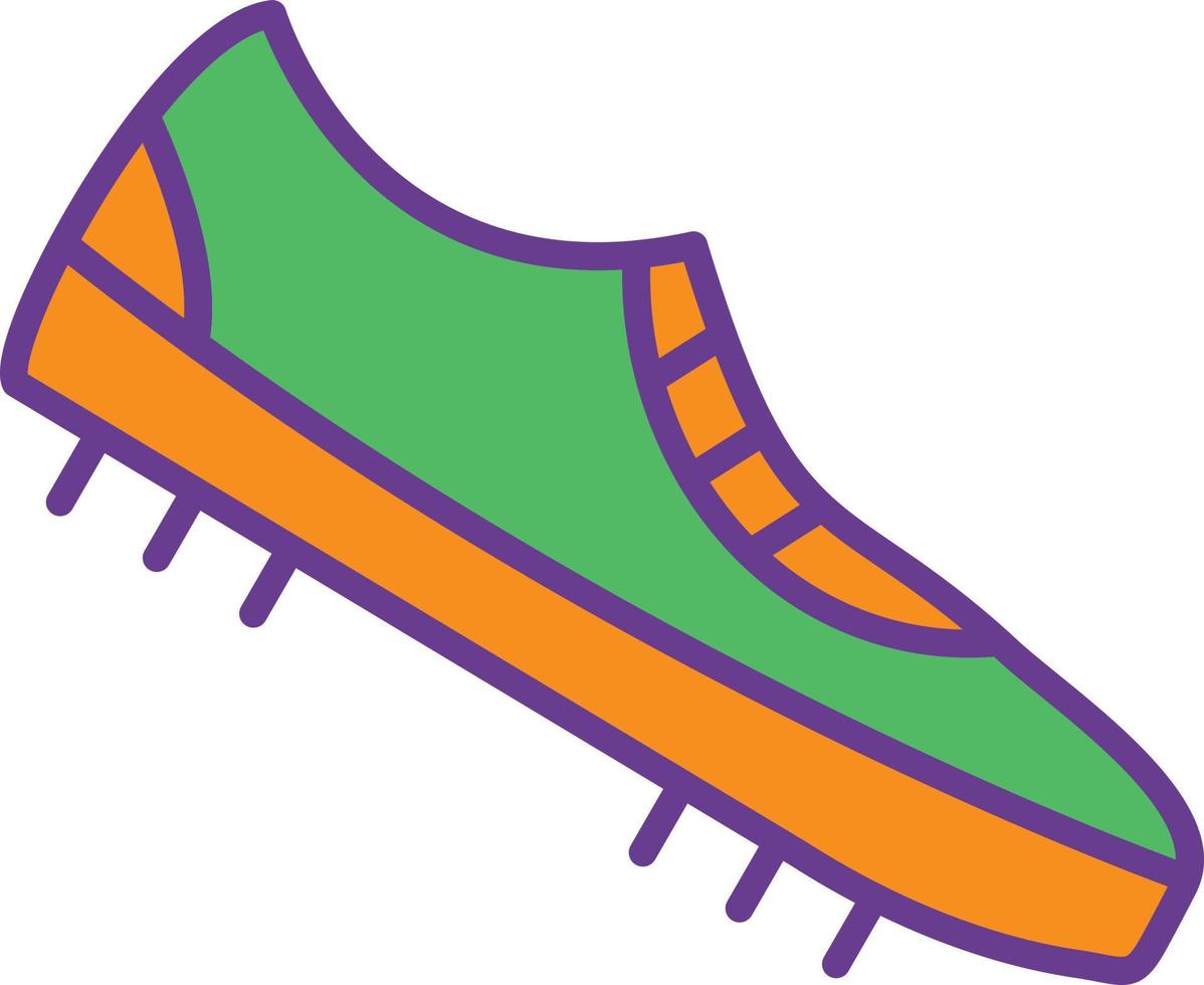 Shoe Line Filled Two Color vector