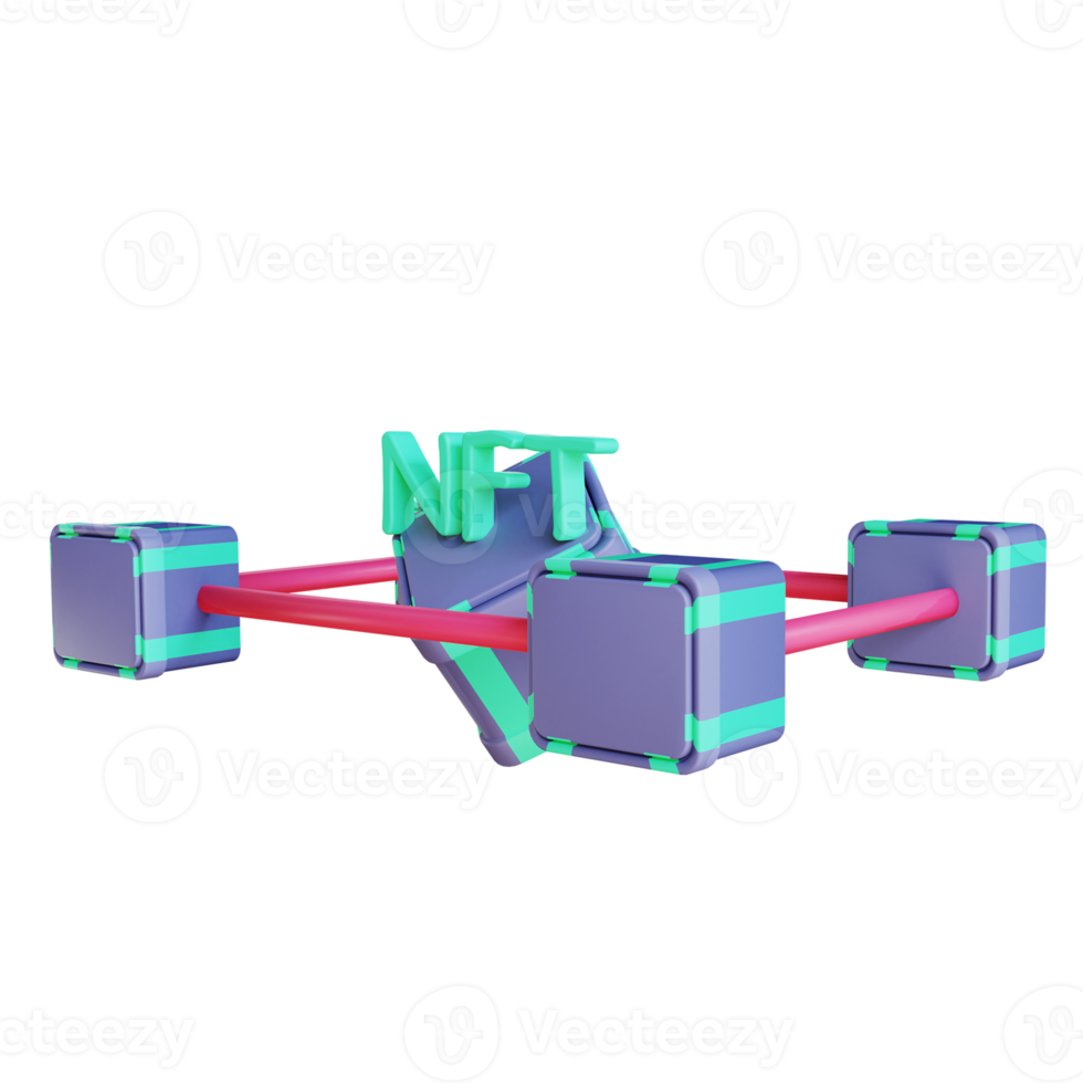 3D illustration bitcoin networking 2 suitable for cryptocurrency png