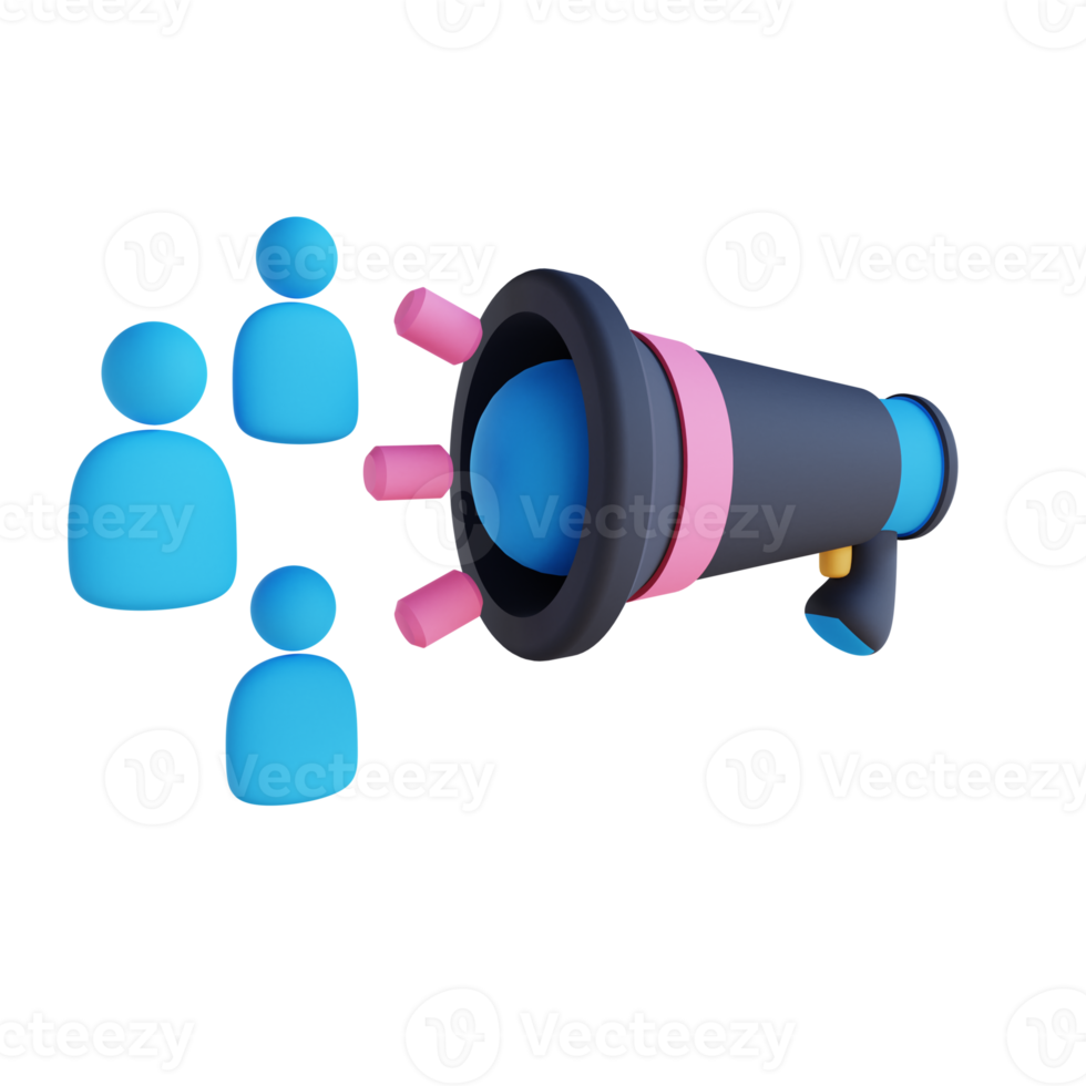 3D illustration of marketing targets png