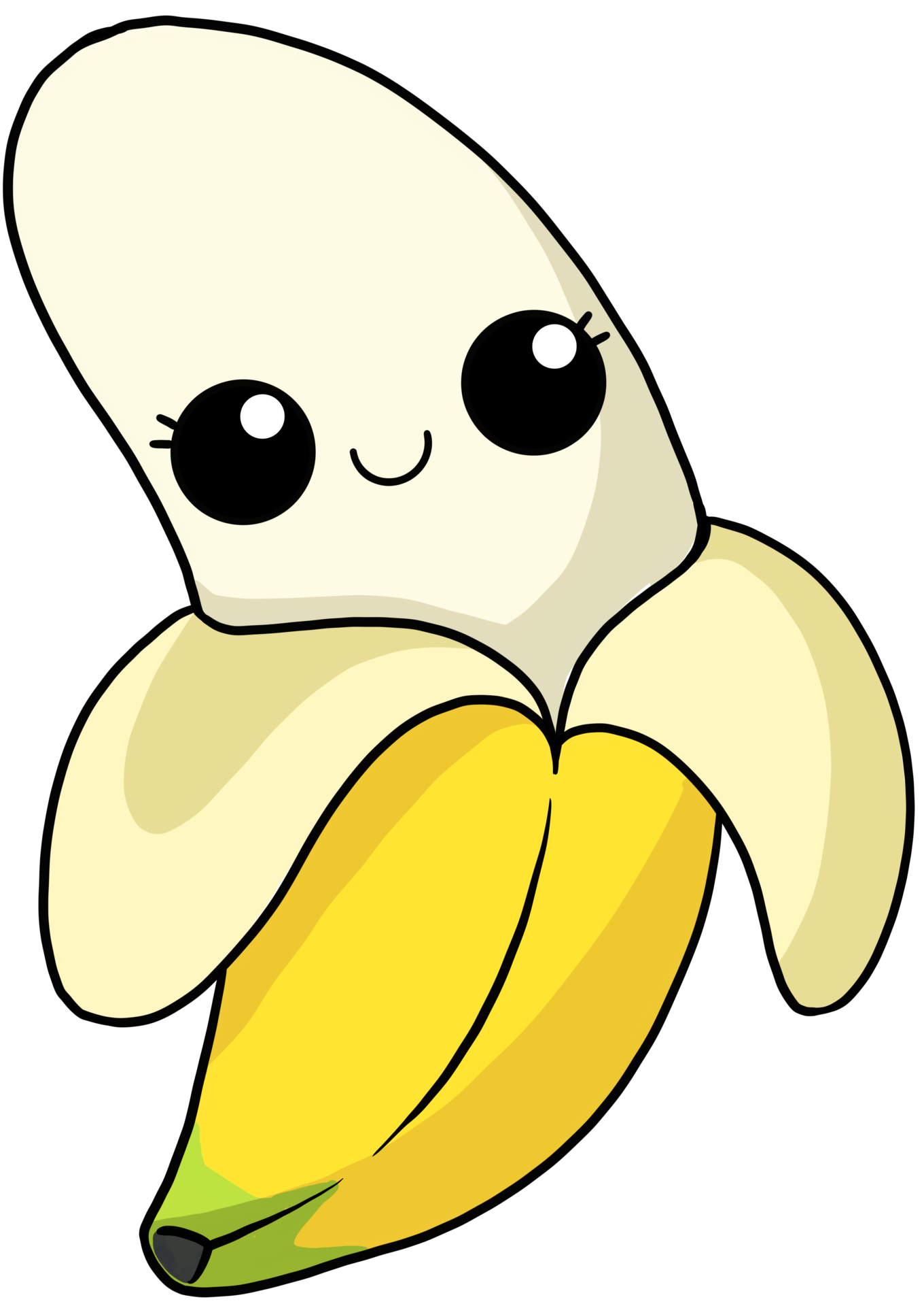 Free cute and smile cartoon fruit colorful character banana 9584950 PNG  with Transparent Background