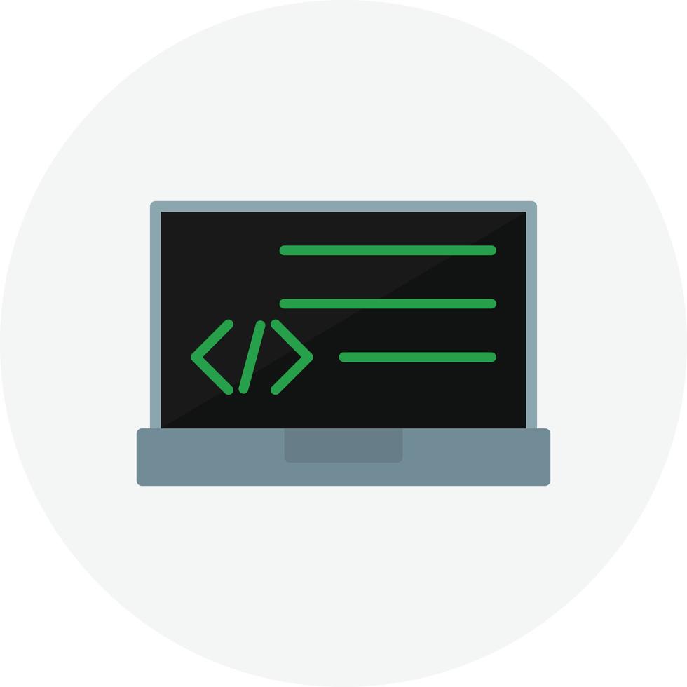 Programming  Flat Circle vector