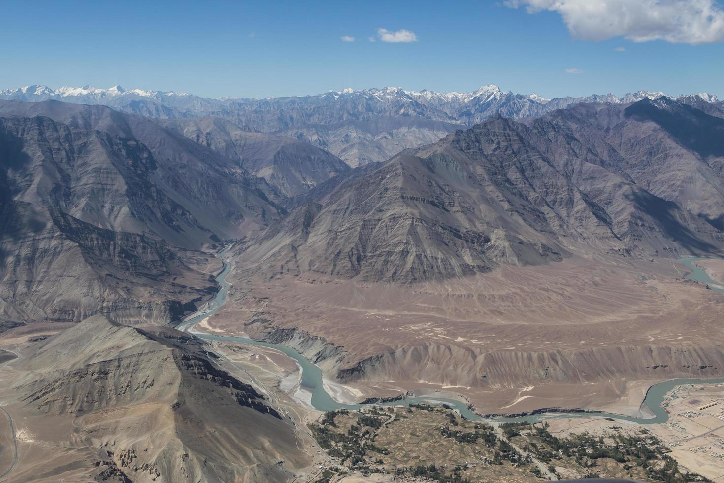 Mountain range, Leh, Ladakh, India photo