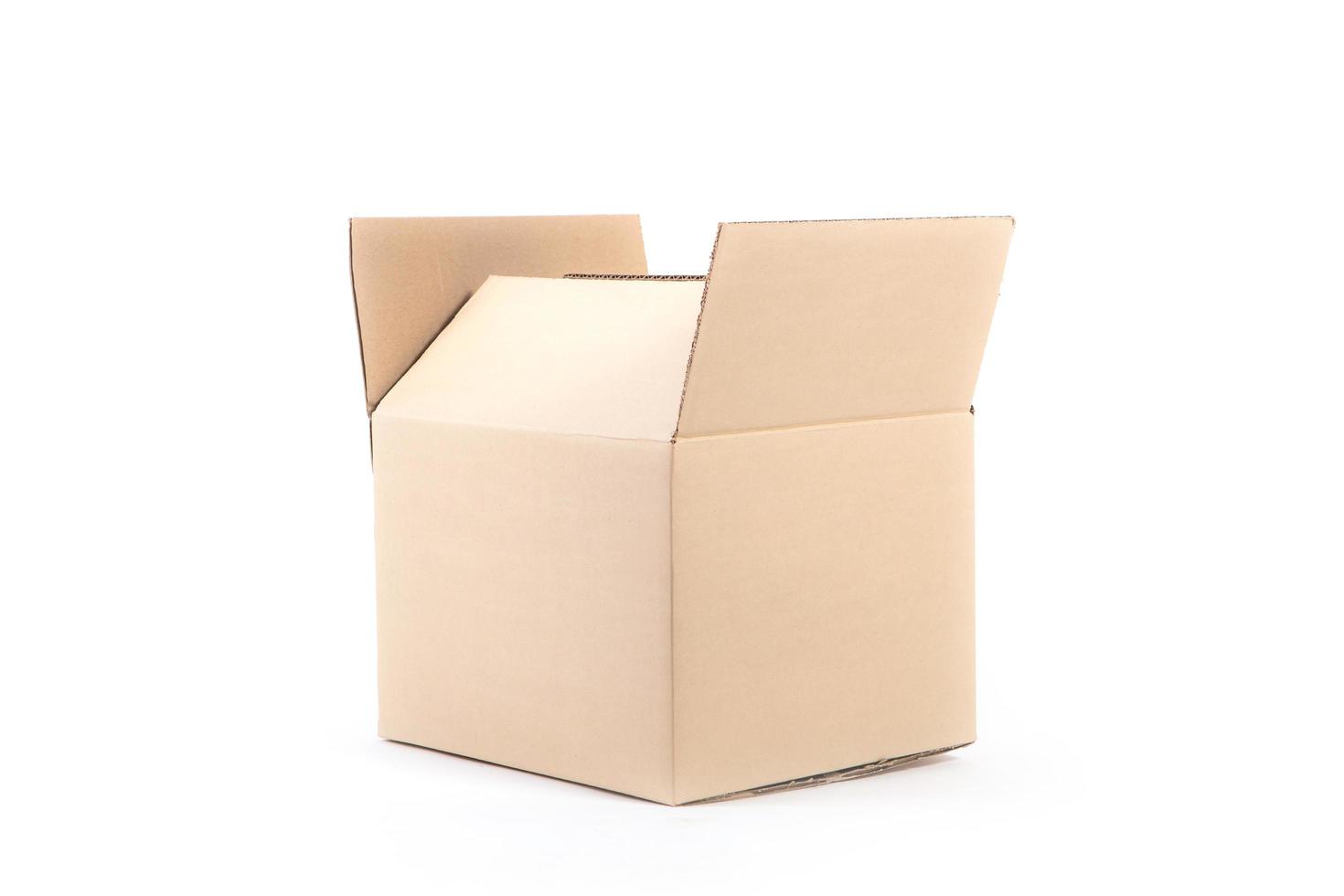 Cardboard box. Front View photo