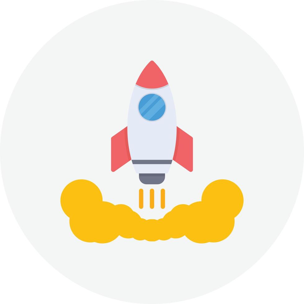 Rocket Flat Circle vector