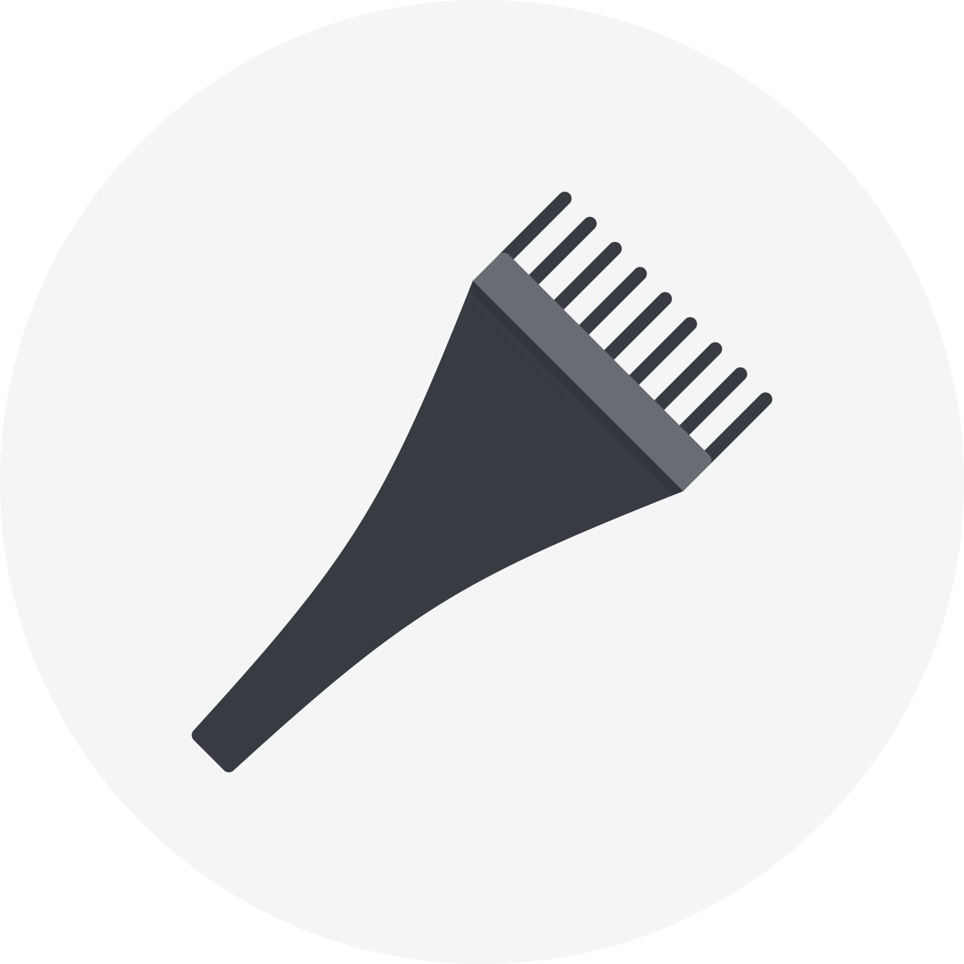 Hair Dye Brush Flat Circle 9585242 Vector Art at Vecteezy