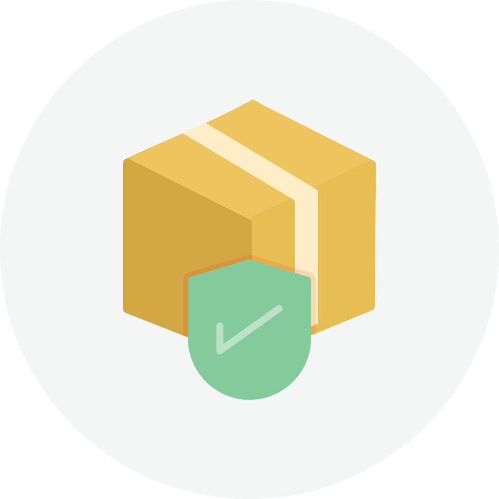 Package Protection Flat Circle vector