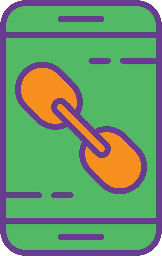 Attach Line Filled Two Color vector