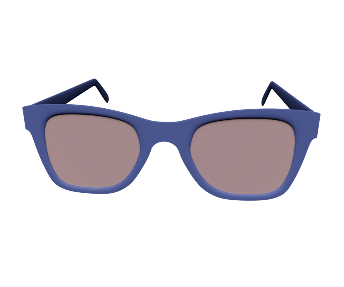 Ilustración 3d de objeto de verano de gafas de sol de moda divertida png