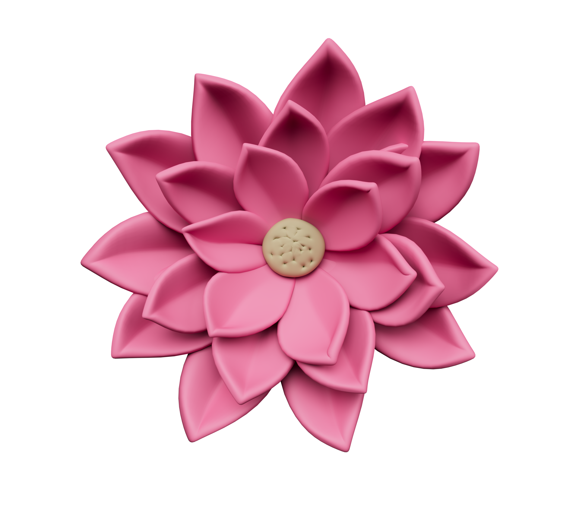 3d illustration of Blooming pink color lotus flower 9585323 PNG