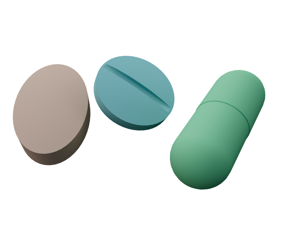 3d illustratie van capsule pillen drugs geneeskunde gezondheidszorg medische apotheek png