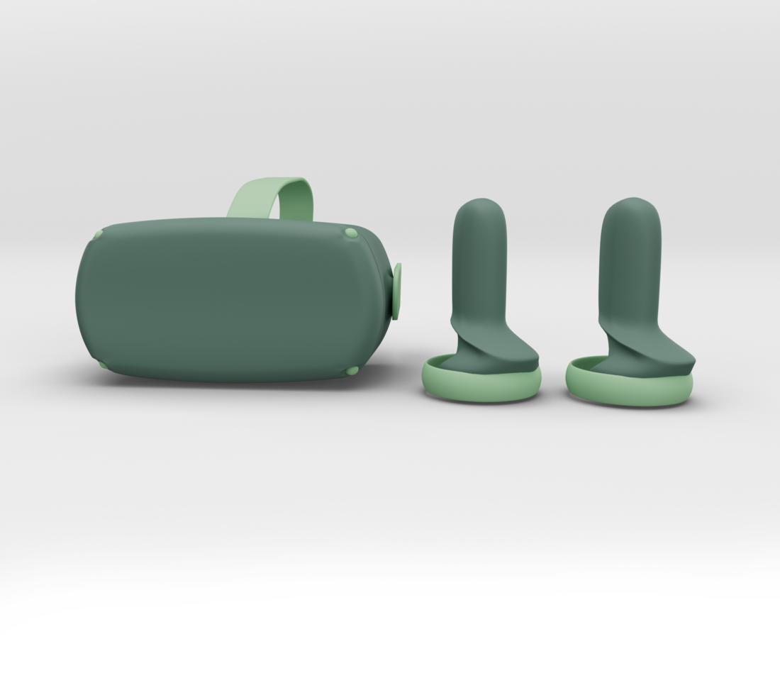 vr-bril virtual reality-headset. 3d illustratie van virtual reality-apparaat ervaring gaming-apparatuur png