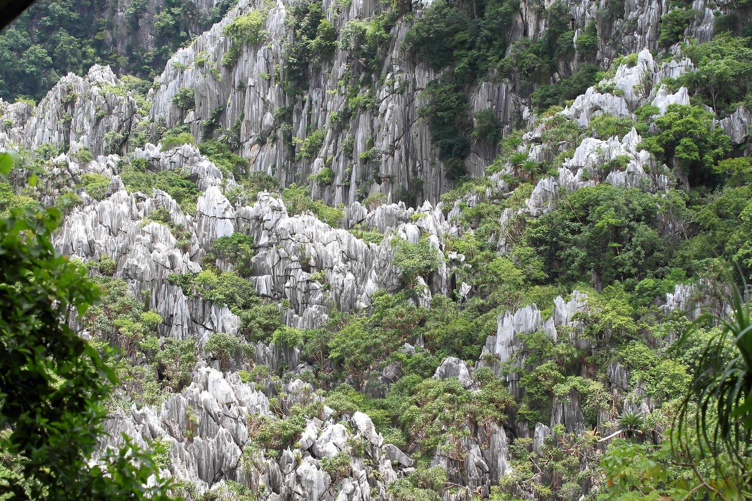 high mountain view near the village, Saraburi, Thailand. photo