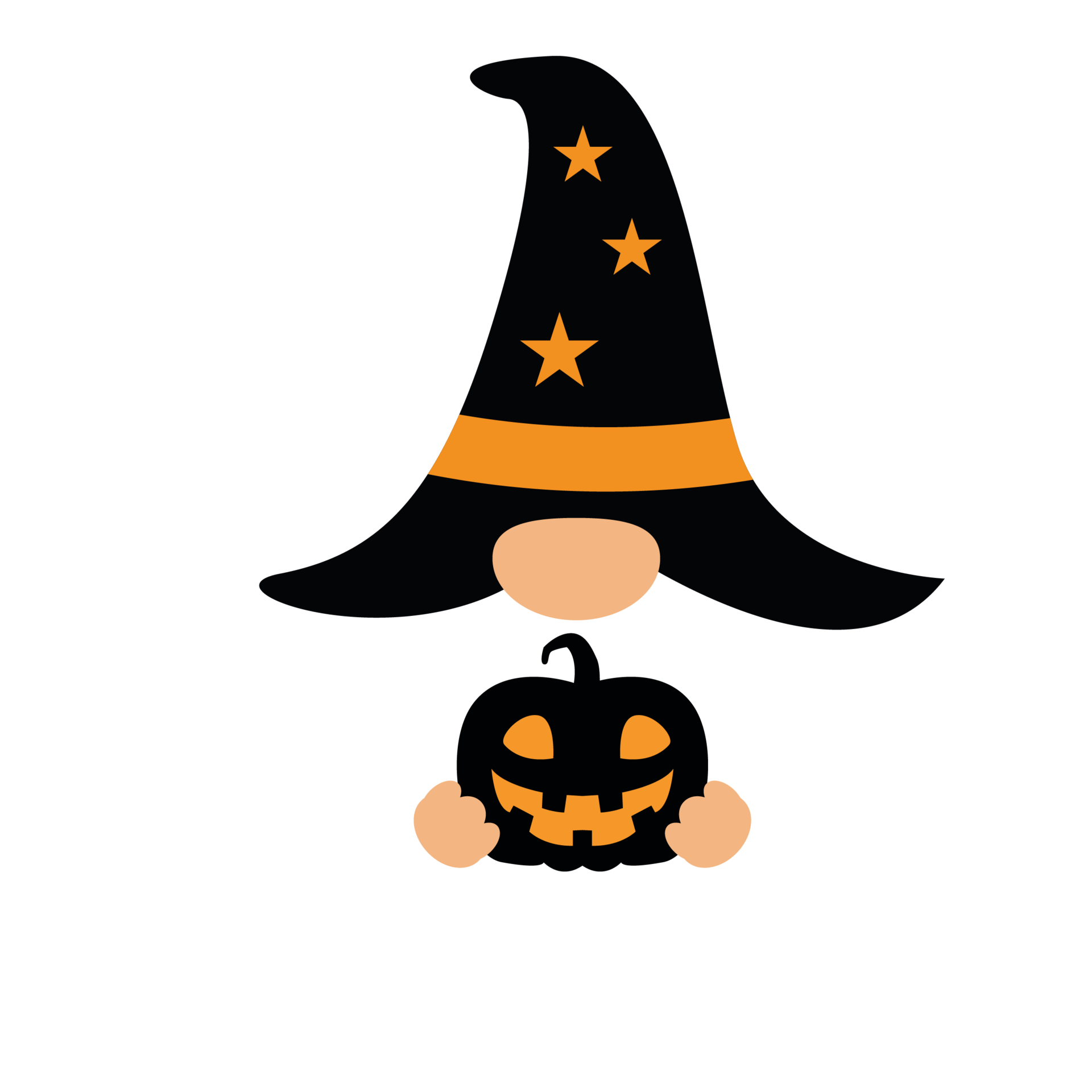 Free Halloween cute face gnomes design element 9585468 PNG with ...