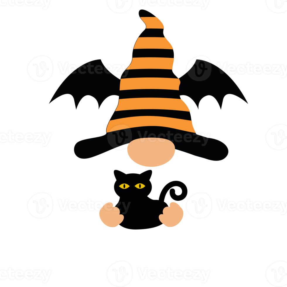 Halloween Cute Face Gnomes Design Element 9585476 Png