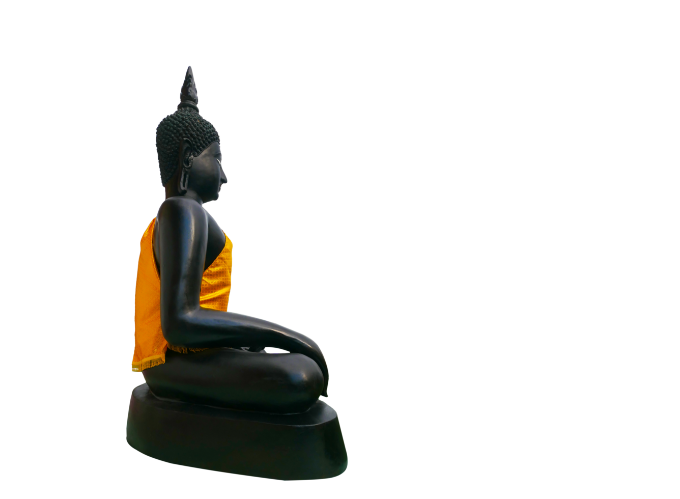 buddh preto em um fundo transparente png