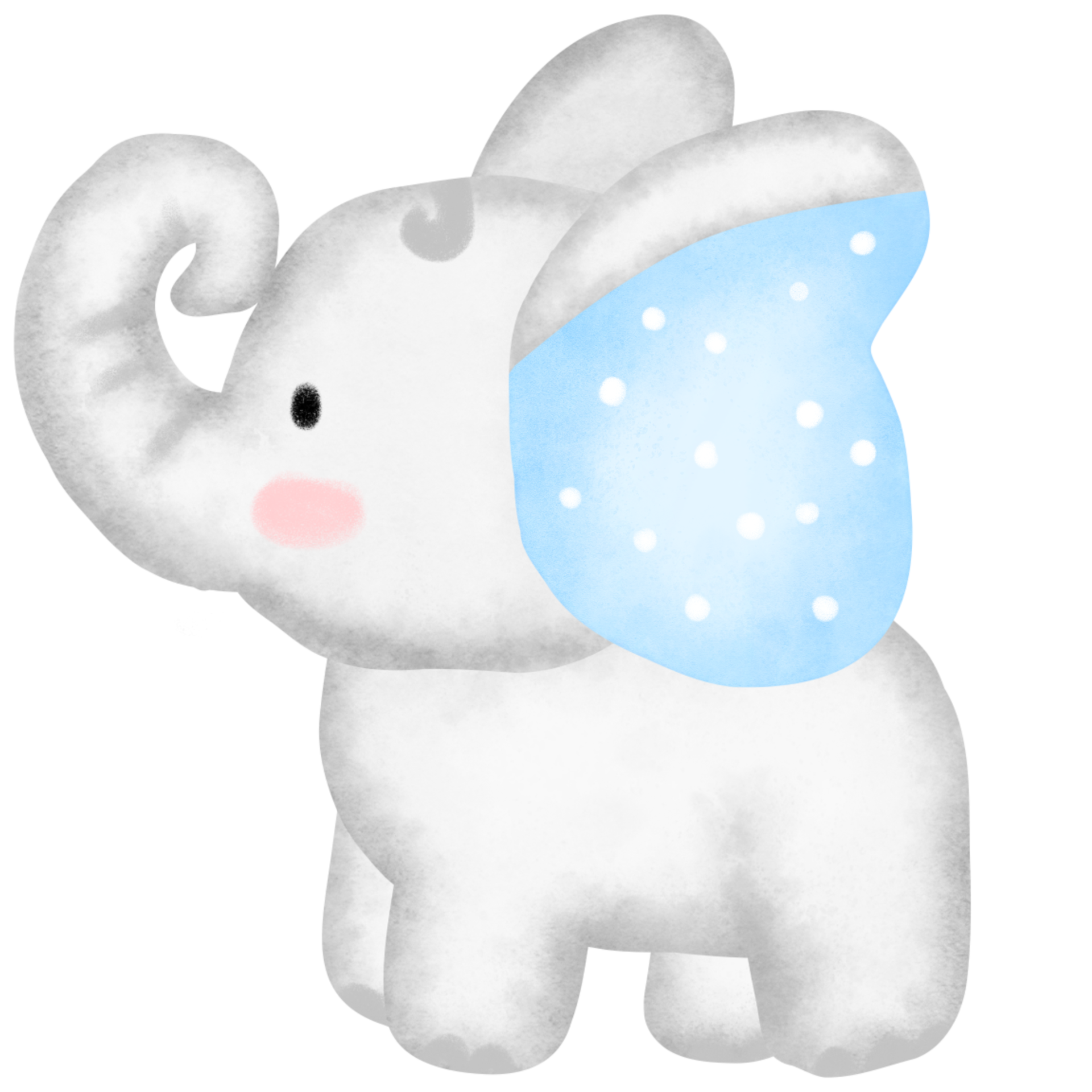 elefante fofo em aquarela 9585613 PNG