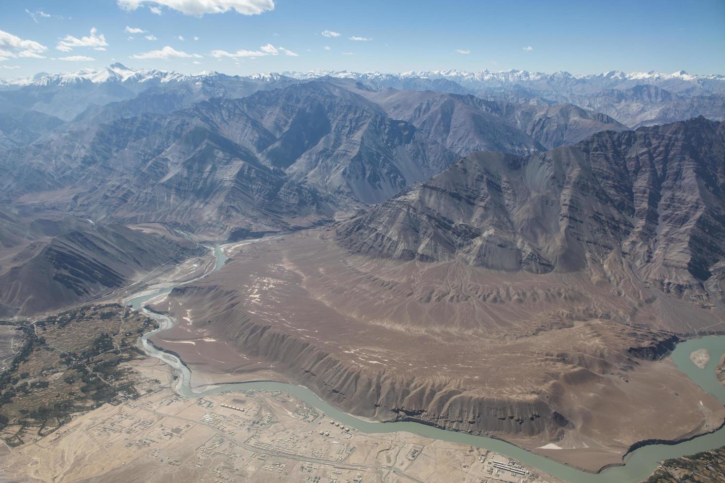Mountain range, Leh, Ladakh, India photo