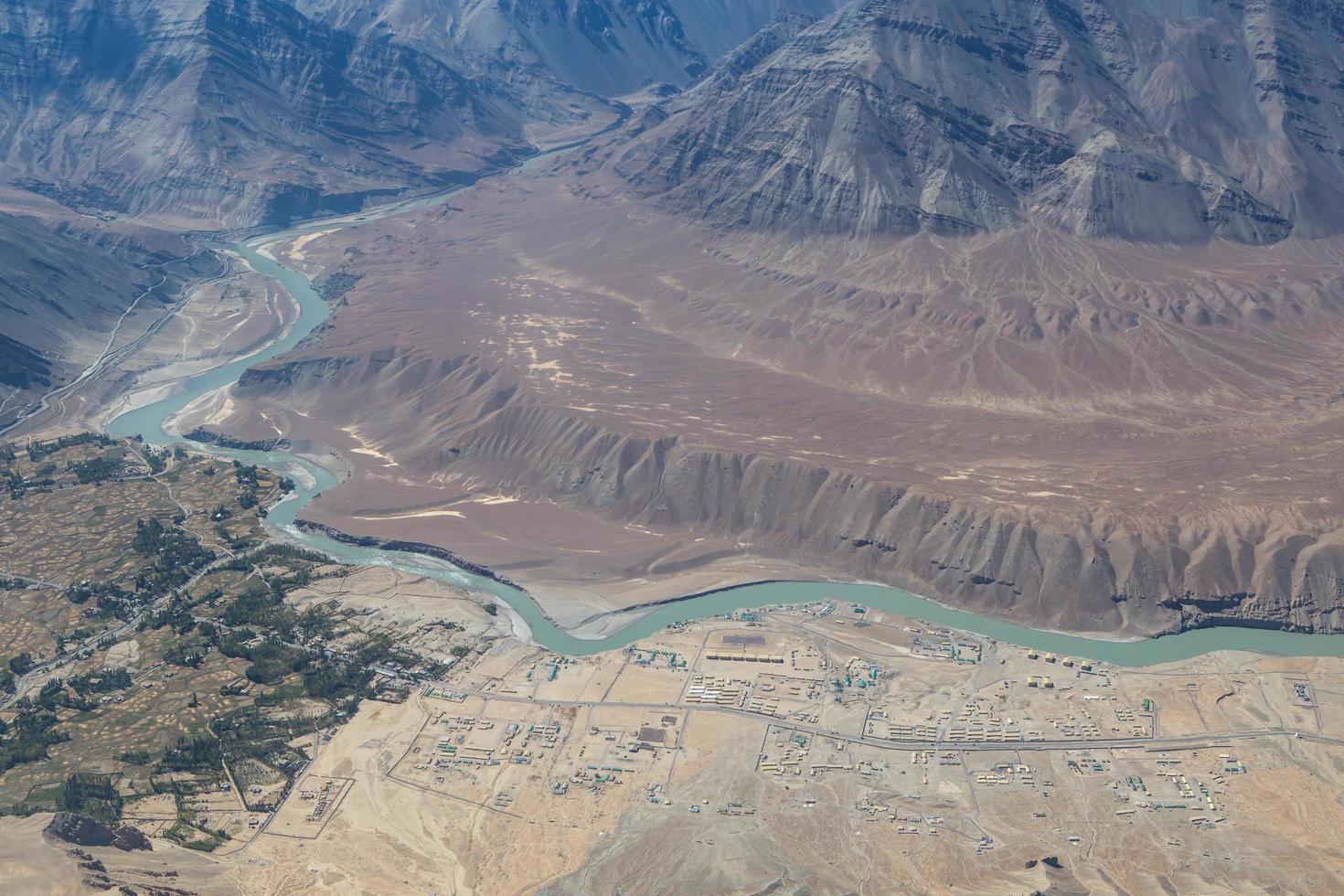 Mountain range, Leh, Ladakh, India photo