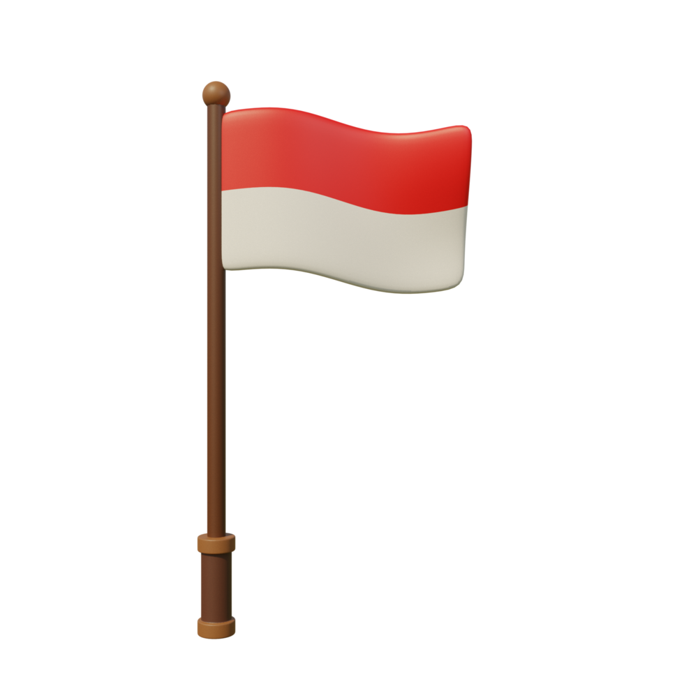 Indonesiens självständighetsdagen flagga png