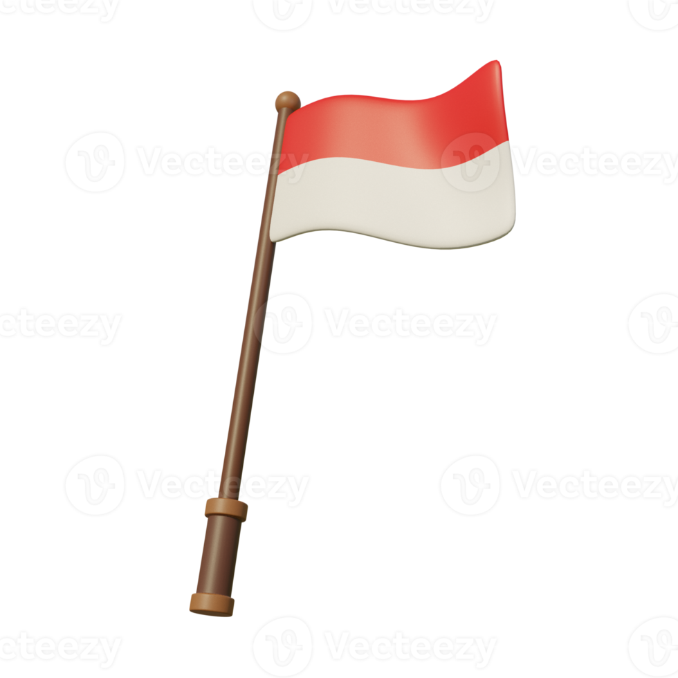 Indonesiens självständighetsdagen flagga png