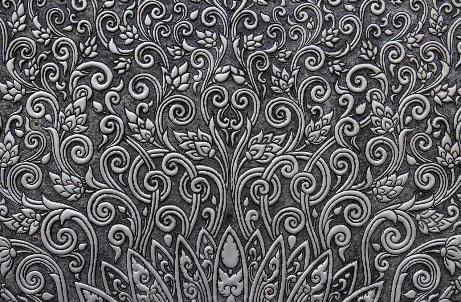 silver wall ,Thai traditional photo
