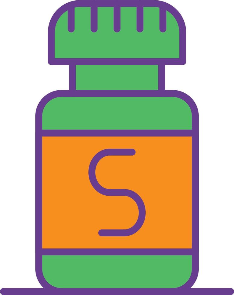 Salt Line Filled Two Color vector