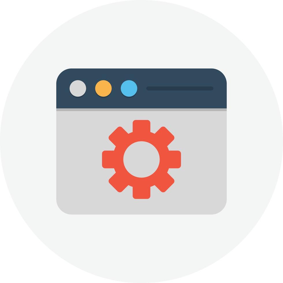 Under Construction Flat Circle vector